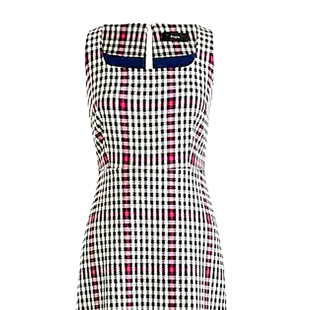 J.Crew Scoopneck Flare Dress - Herringbone  Twill - Picture 4 of 8